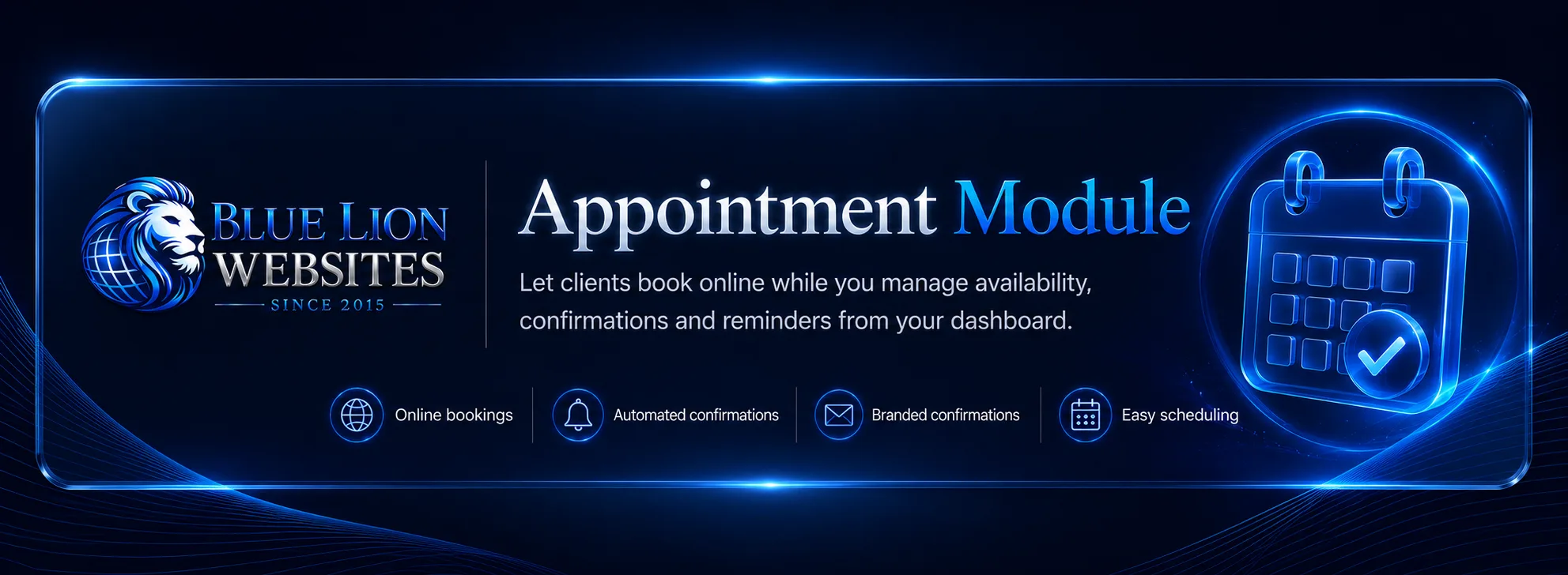 Blue Lion Appointment Module premium banner