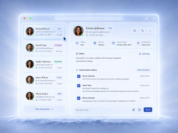 Customer Cards – hover